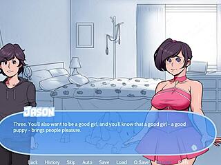 Slutty puppy plays in the snow