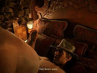 Rdr2 porn - karen riding arthurs dick with big tits.