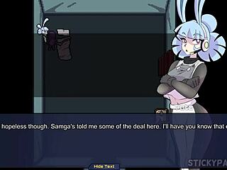 Cute goth girl fucks in hentai game