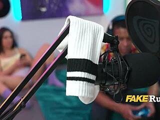 She distracts her gamer boyfriend with anal plugs and squirting. It works every time.