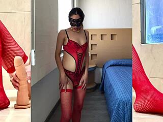 rich bitch showing her playful side in stockings