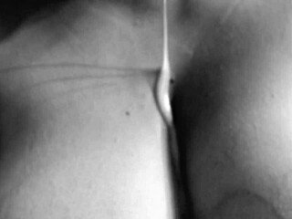 Latina girlfriend receives cum on tits and swallows