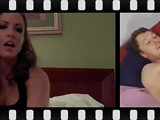 Bisexual femdom uses big toy in pov bdsm session.