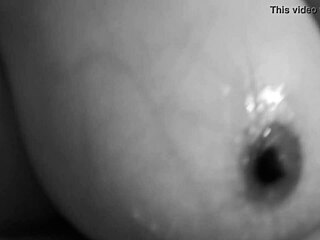 Latina girlfriend receives cum on tits and swallows