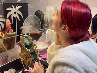 the bar with panties hanging