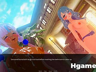 hololewd manager part 2 in 3d anime hentai game.