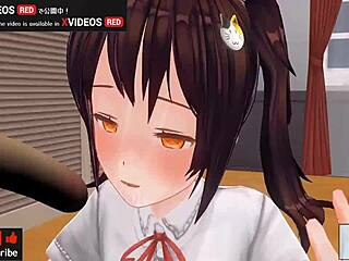 Uncensored Japanese Hentai Anime Handjob And Blowjob Asmr Earphones Recommended!