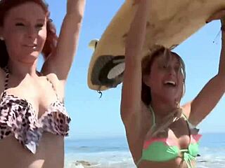 Young adults pleasure a large penis together