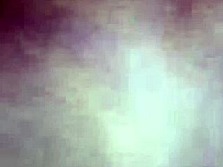 gorda shows tits and vagina on video call.