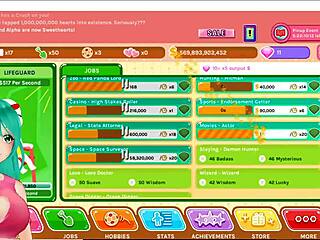 cute anime girl vtuber plays crush crush uncensored, getting all naughty