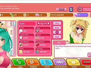 cute anime girl vtuber plays crush crush uncensored, getting all naughty