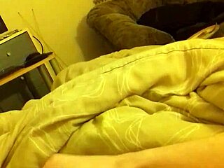 Feeling Intense Pleasure From Bedroom Wank On Long Thin Cock
