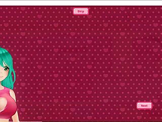 cute anime girl vtuber plays crush crush uncensored, getting all naughty