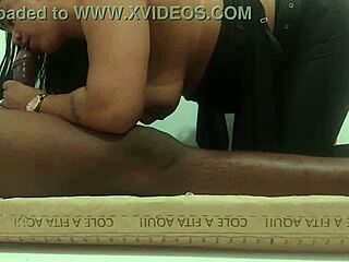 Wife's pussy fucked by doorman in motel, creampie and cum swapping humiliation!