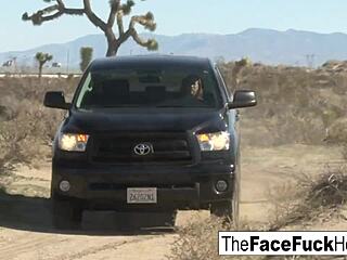 Does Jennifer white get her face fucked hard?