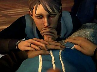 emotional cuckold parody with blowjob and cumshot