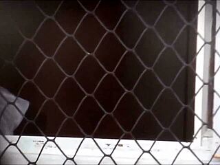 Intriguing spy cam footage in the bath