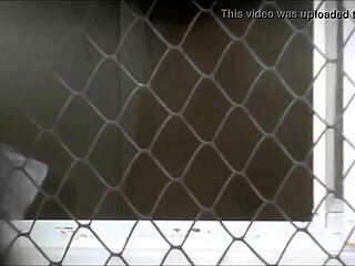 Intriguing spy cam footage in the bath