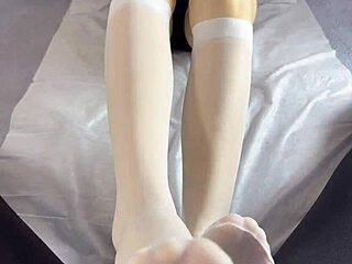 Very Comfortable Stockings Perfect For Wild Foot Sex