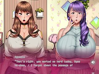 Milf wife in anime hentai gives blowjob and cum in sex scene