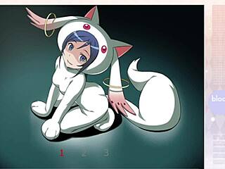 aragaki ayase strips during arkanoid gameplay, clothes get ripped