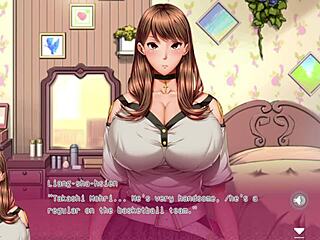 Milf wife in anime hentai gives blowjob and cum in sex scene