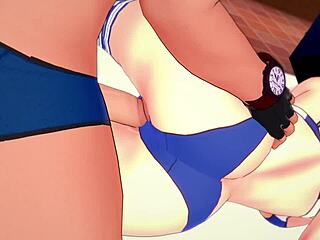 can't hold back cum in this hentai parody 😏