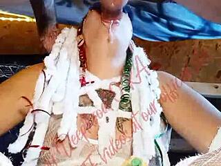Wet and wild cosplay blowjob and face fucking