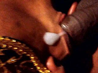 Goldie gets a messy facial from fat old guy