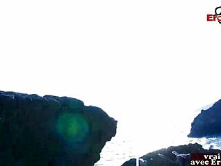 milf maigre blonde fran�aise � lanal en plein air dans un petit cul.