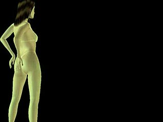 Beautiful girl in 3D cartoon strikes sexy poses