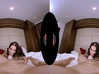 German milf with huge boobs in vr pov, licking and cowgirl riding