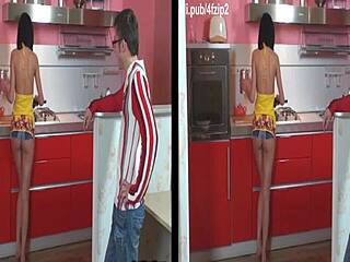 3d husband has wild sex in the kitchen sbs 😏