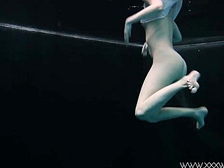 Andrejka Swims Naked In The Pool