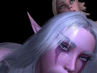 Two hot elf babes in cosplay give an epic POV blowjob. They work that cock in exotic costumes.