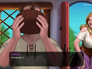 Wal 7: Myrtle性感内衣秀大奶让Boriss鸡巴硬爆