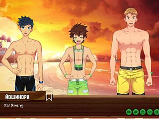Game Friends Camp Episode 19: Night Swimming With Russian Voice Acting.