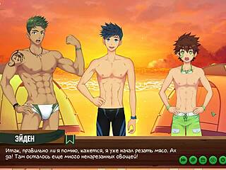 Game Friends Camp Episode 19: Night Swimming With Russian Voice Acting.