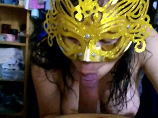 Pregnant Gloria gives an irresistible blowjob to Paco in this couple's oral session.