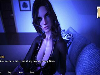 Being a DIK, chick route 29, snaží se najít cestu v Isabellině domě po noci venku