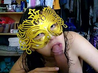 Pregnant Gloria gives an irresistible blowjob to Paco in this couple's oral session.