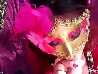 Amateurs find woman masturbating in the woods and give her cock.