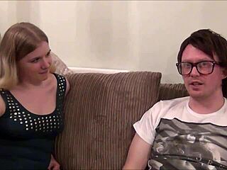 Mona Summers, the nerdy amateur, endures intense face fucking and deepthroat in this reality scene.