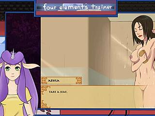 Avatar game features shower fun with characters