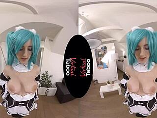 virtual taboo - eva elfie is on the loose with cosplay toys dildo shaved pov masturbation