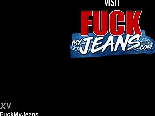 brunette gets facial cum