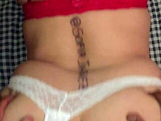 My wife's big ass in lingerie begs for doggystyle pounding. Bent over, she takes it like a slut in our bedroom.