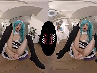 virtual taboo - eva elfie is on the loose with cosplay toys dildo shaved pov masturbation