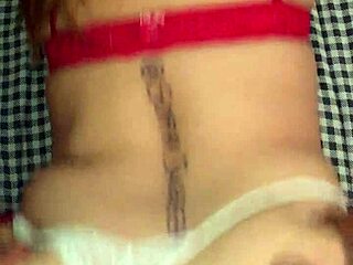 My wife's big ass in lingerie begs for doggystyle pounding. Bent over, she takes it like a slut in our bedroom.