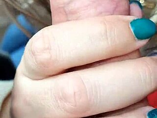 Swallowing every drop in the car, even licking her fingers clean